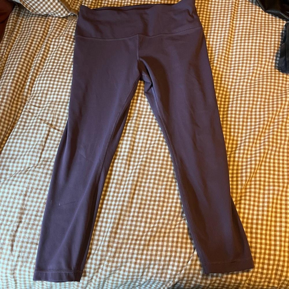 Lululemon Athletica Women's Purple Striped Leggings